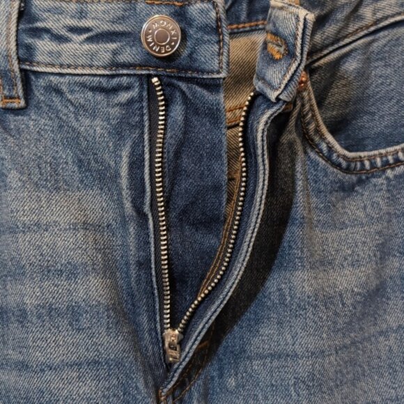 Monki Kimomo Jeans High Waisted Relaxed Slim Ankle Organic Cotton Denim - Picture 6 of 11